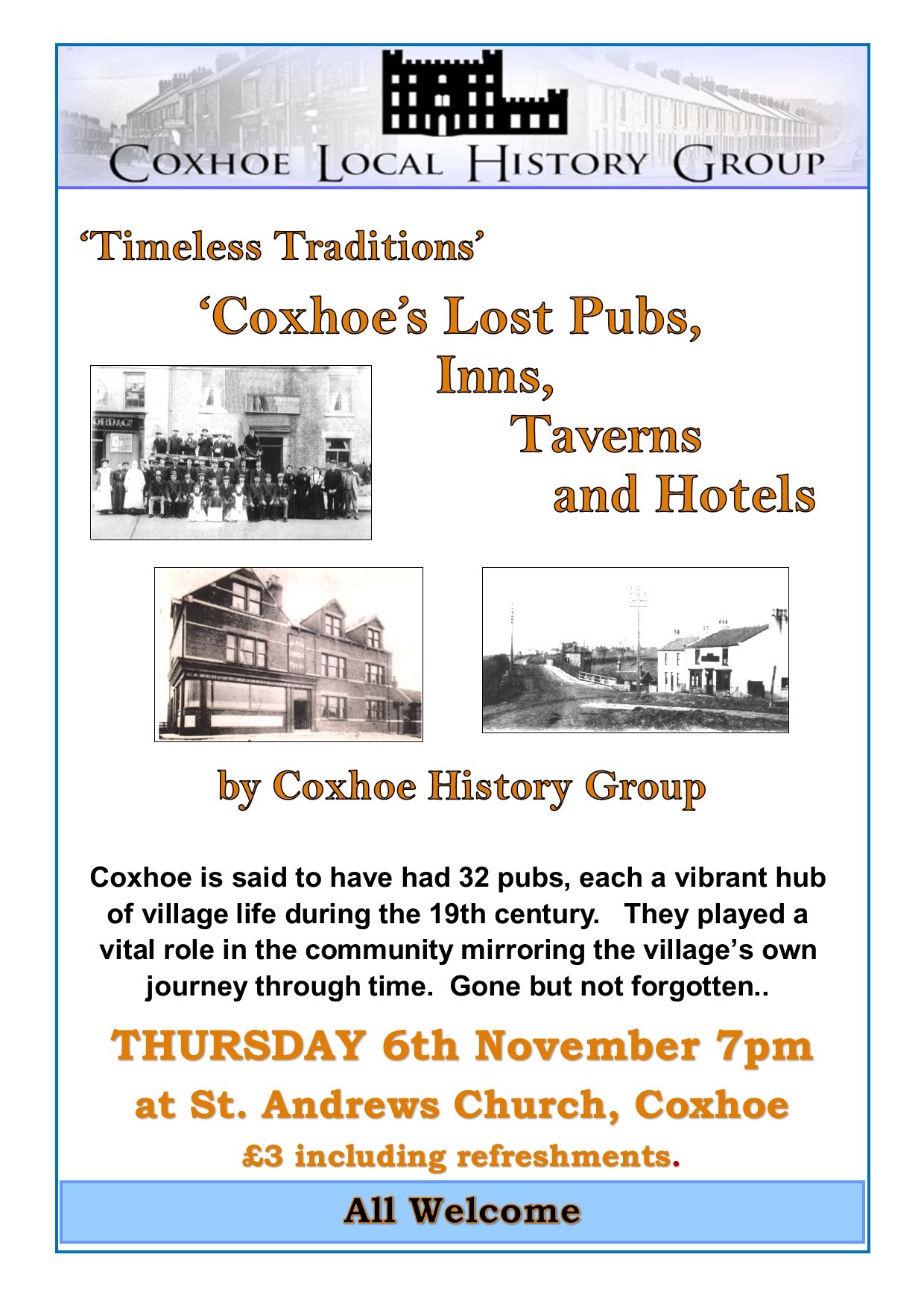 November Meeting – Coxhoe Local History Group